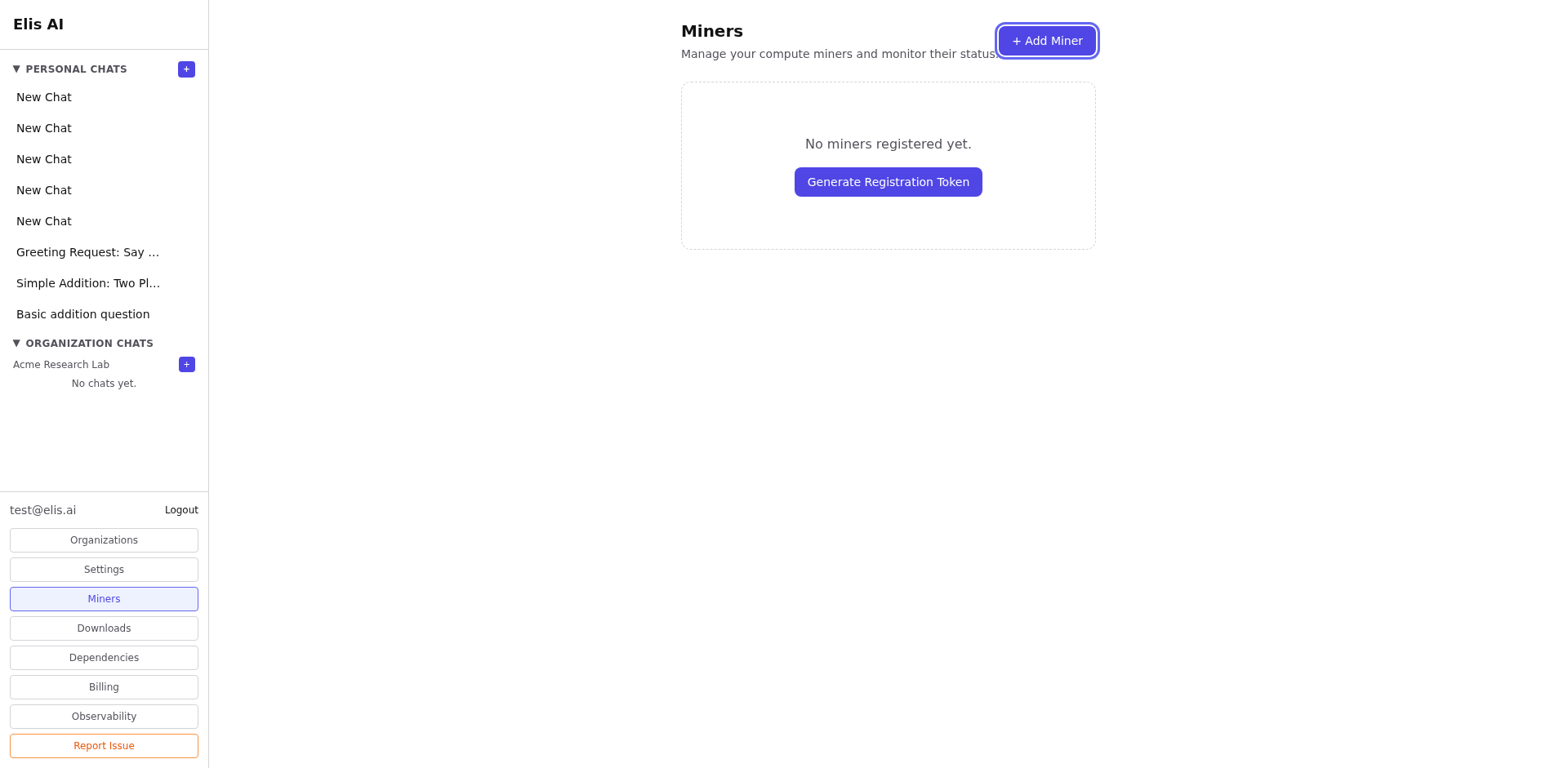 Filtered miners table