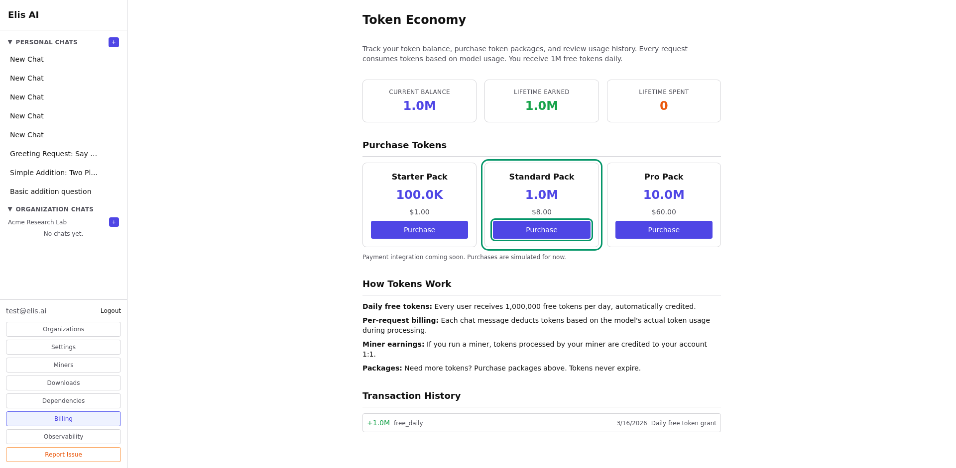 Purchase confirmation