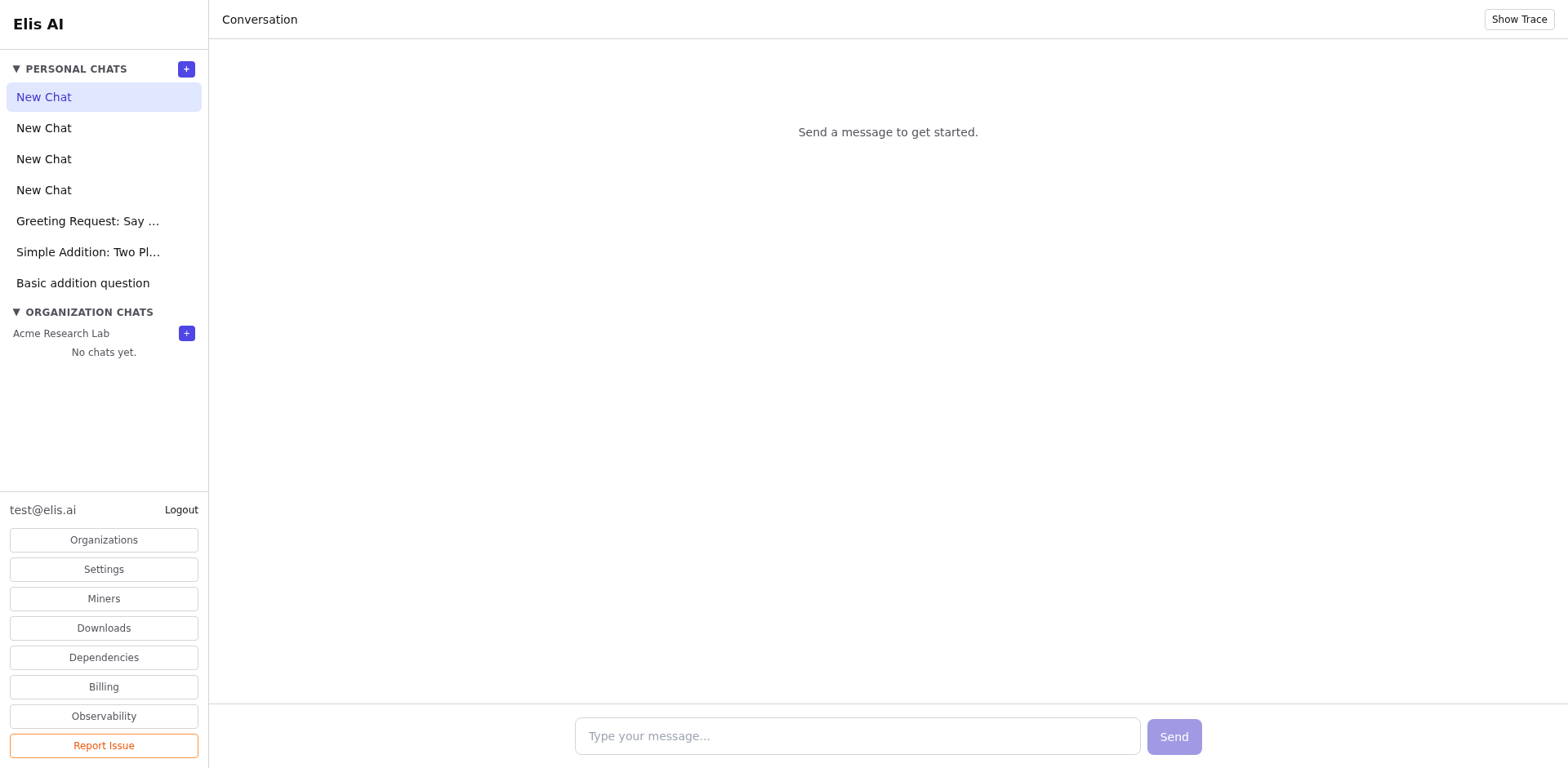 Streaming response from the AI